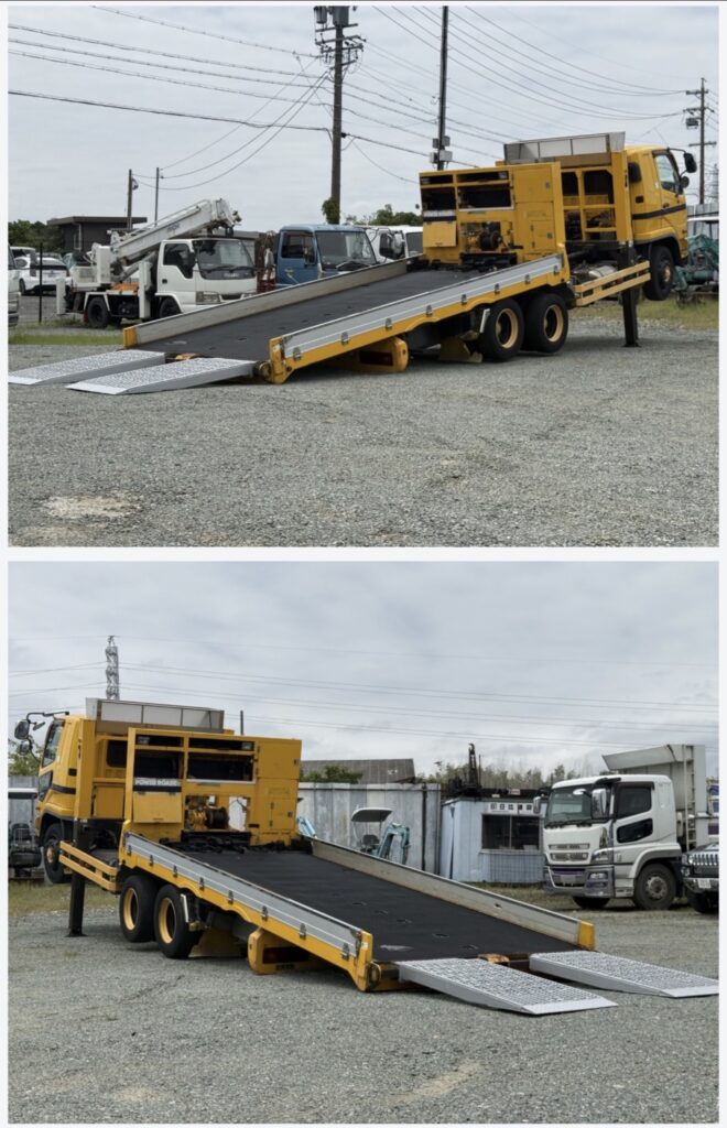 【平成24年式◆管理番号101◆三菱 ファイターFQ/ハイジャッキセルフローダー 積載量10,200kg/四国車体/ウインチ・ラジコン・自動あゆみの追加写真