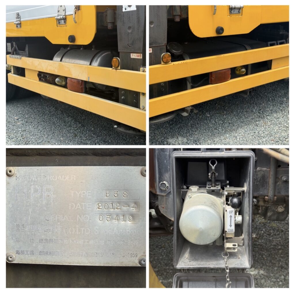 【平成24年式◆管理番号101◆三菱 ファイターFQ/ハイジャッキセルフローダー 積載量10,200kg/四国車体/ウインチ・ラジコン・自動あゆみの追加写真