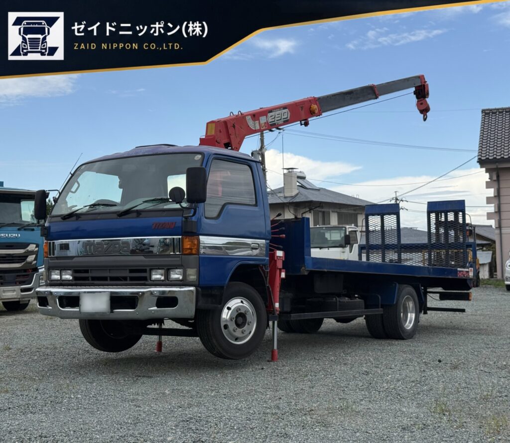 【平成7年式】◆管理番号：108 ◆マツダ タイタン/3段ユニック/スライド積載車/UNIC290/ラジコン/ウインチ/積載3350kg/6速MT